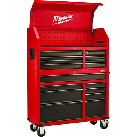 milwaukee steel tool cabinet|milwaukee tool chest home depot.